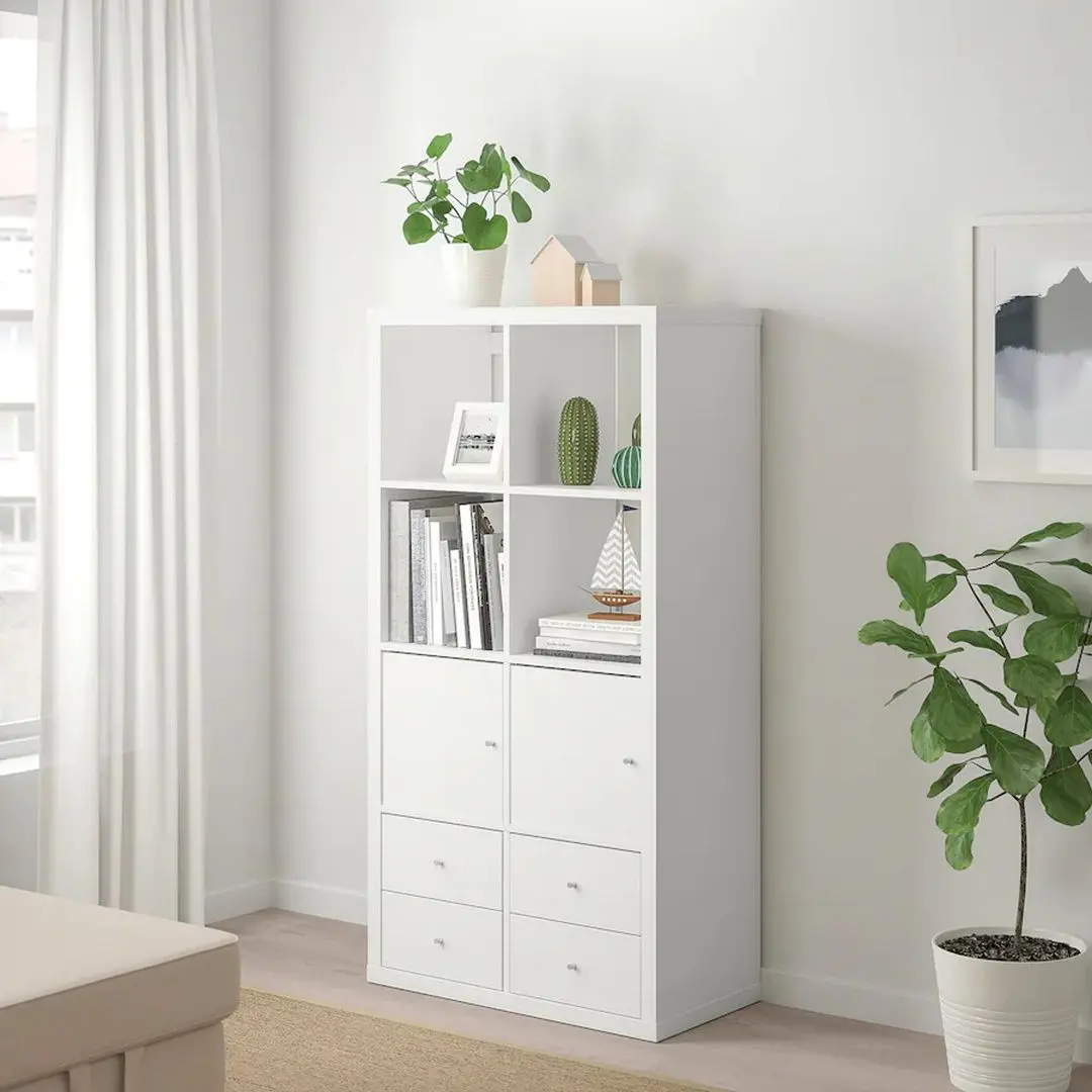 Etajera Ikea Kallax 4 organizatoare 147x112 (Alb)