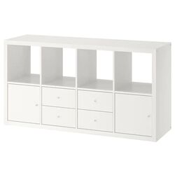 Etajera Ikea Kallax 4 organizatoare 147x112 (Alb)