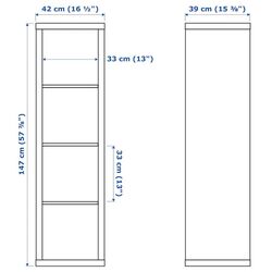 Etajera Ikea Kallax 42x147 (Alb) Thumb