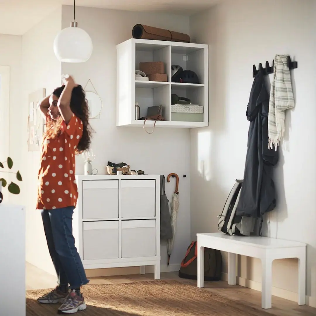 Etajera Ikea Kallax 77x77 (Alb)