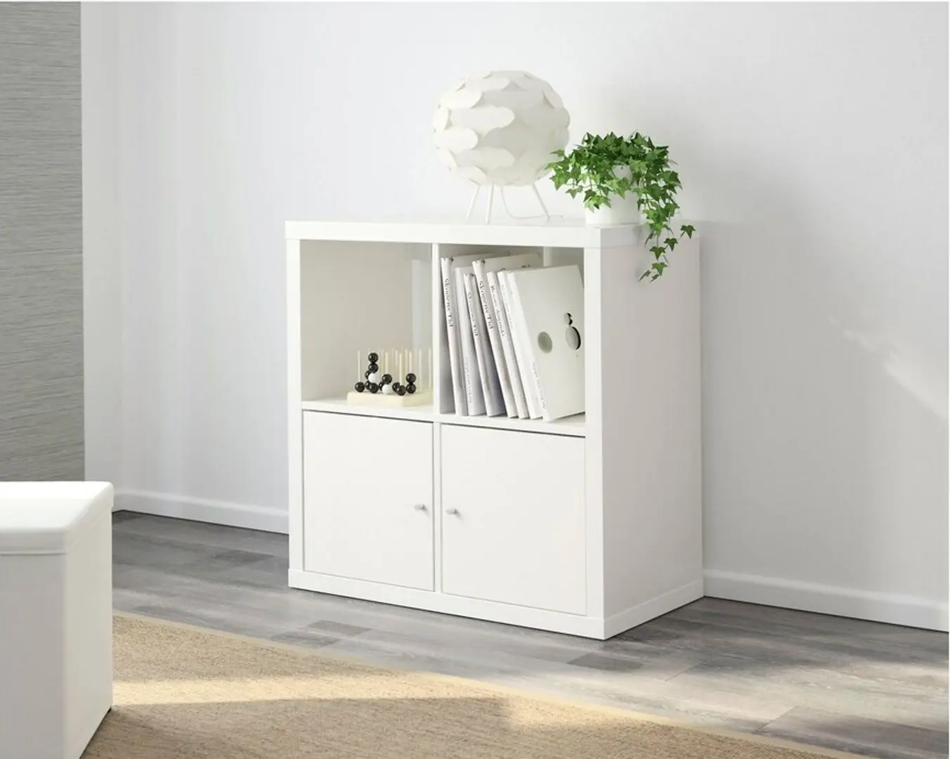 Etajera Ikea Kallax 77x77 (Alb)