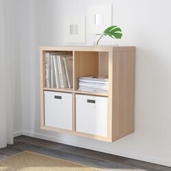 Etajera Ikea Kallax 77x77 (Aspect Stejar Antichizat) Thumb