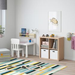 Etajera Ikea Kallax 77x77 (Aspect Stejar Antichizat) Thumb