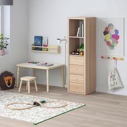 Etajera Ikea Kallax 2 organizatoare 42x147 (Aspect Stejar Antichizat) Thumb