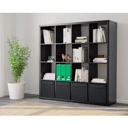 Etajera Ikea Kallax cu 4 organizatoare 147x147 (Negru-maro) Thumb