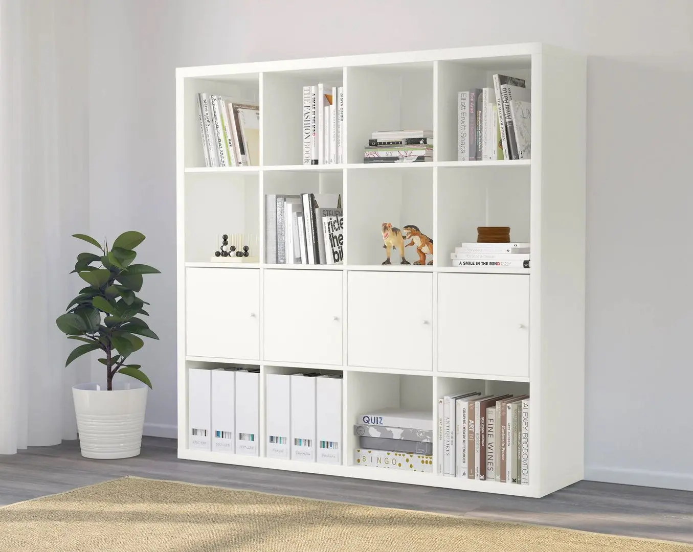 Etajera Ikea Kallax cu 4 poliţe 147x147 (Alb)