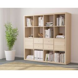 Etajera Ikea Kallax cu 4 organizatoare 147x147 (Aspect Stejar Antichizat) Thumb
