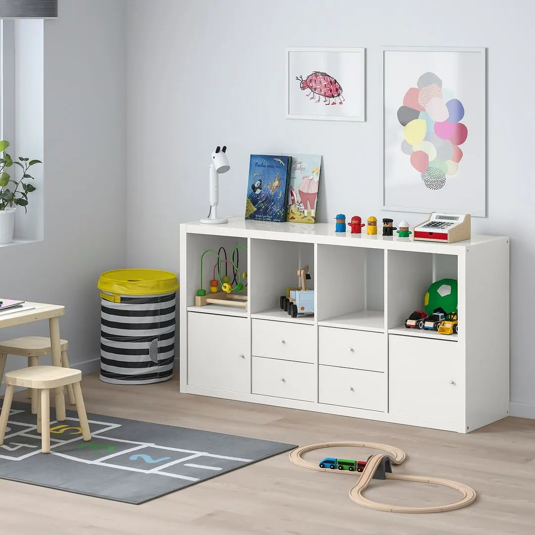 Etajera Ikea Kallax cu 4 poliţe 77x147 (Lucios/Alb)