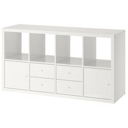 Etajera Ikea Kallax cu 4 poliţe 77x147 (Lucios/Alb)