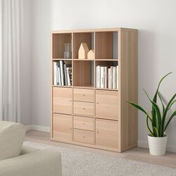 Etajera Ikea Kallax cu 6 organizatoare 112x147 (Aspect Stejar Antichizat) Thumb