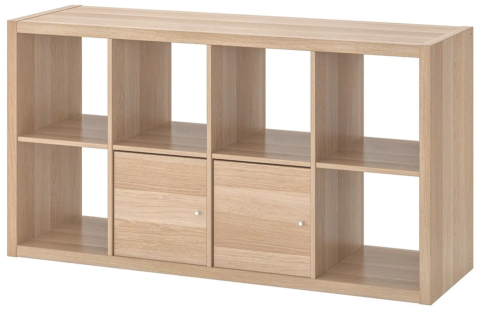 Etajera Ikea Kallax cu uşi 147x77 (Aspect Stejar Antichizat)