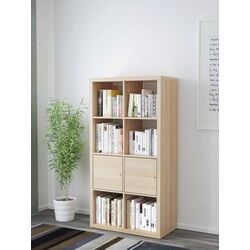 Etajera Ikea Kallax cu uşi 147x77 (Aspect Stejar Antichizat) Thumb