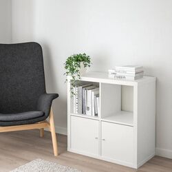 Etajera Ikea Kallax cu usi 77x77 (Alb) Thumb