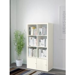Etajera Ikea Kallax cu uşi 77x147 (Alb) Thumb