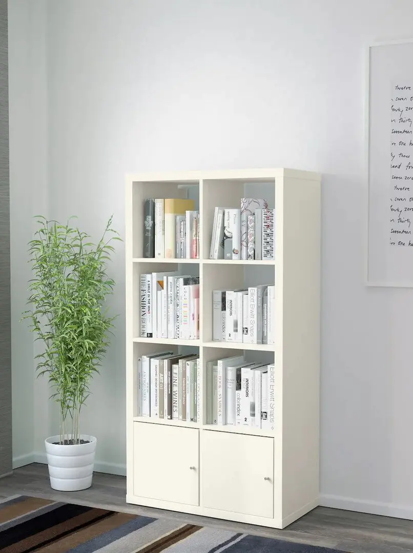 Etajera Ikea Kallax cu uşi 77x147 (Alb)
