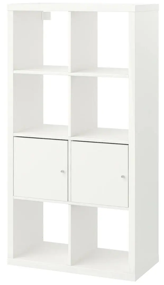 Etajera Ikea Kallax cu uşi 77x147 (Alb)