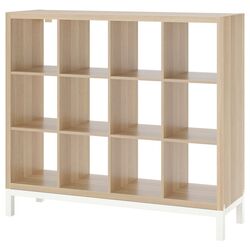 Etajera Ikea Kallax cu cadru 147x129 (Aspect Stejar Antichizat/Alb)