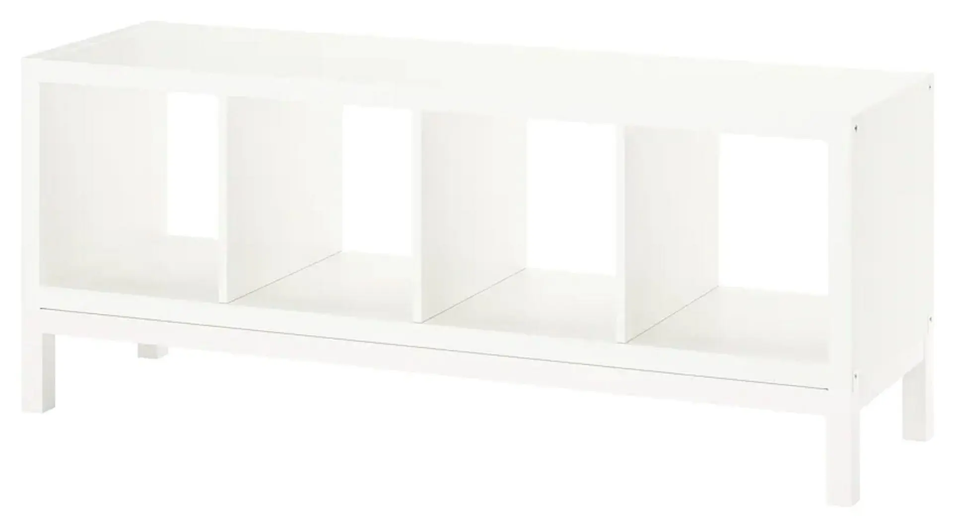Etajera Ikea Kallax cu cadru 147x59 (Alb/Alb)