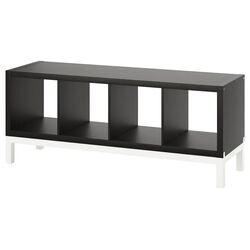 Etajera Ikea Kallax cu rama 147x59 (Negru-maro/Alb)