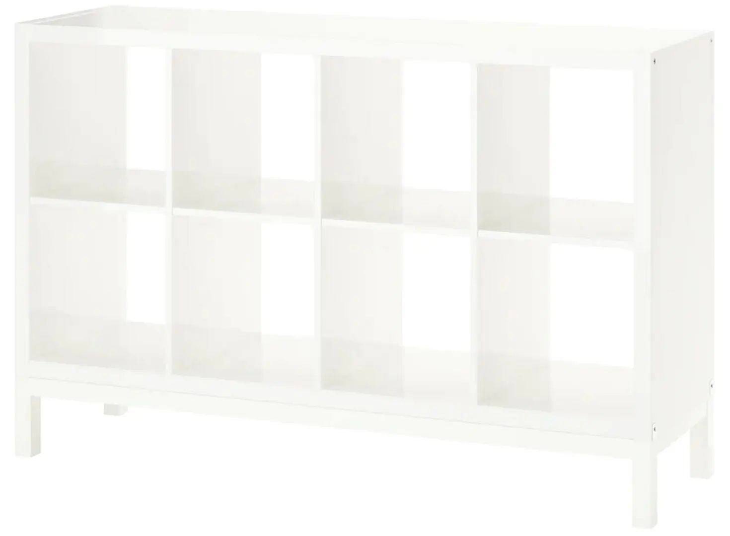 Etajera Ikea Kallax cu cadru 147x94 (Lucios Alb/Alb)