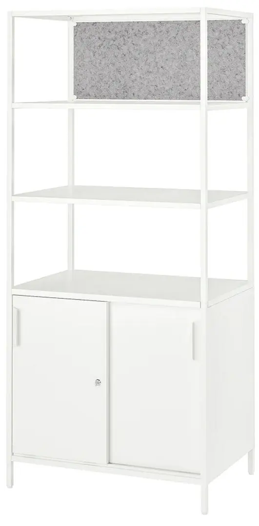 Etajera Ikea Trotten cu usi glisante 80x180 (Alb)