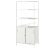 Стеллаж Ikea Trotten с раздвижными дверцами 80x180 (Белый)