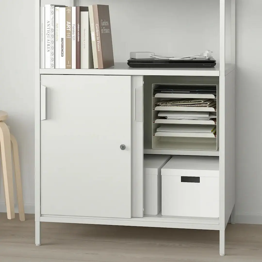 Etajera Ikea Trotten cu usi glisante 80x180 (Alb)