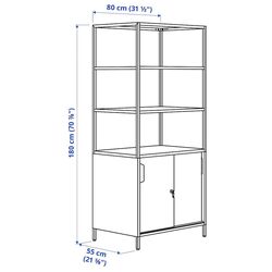 Etajera Ikea Trotten cu usi glisante 80x180 (Alb) Thumb