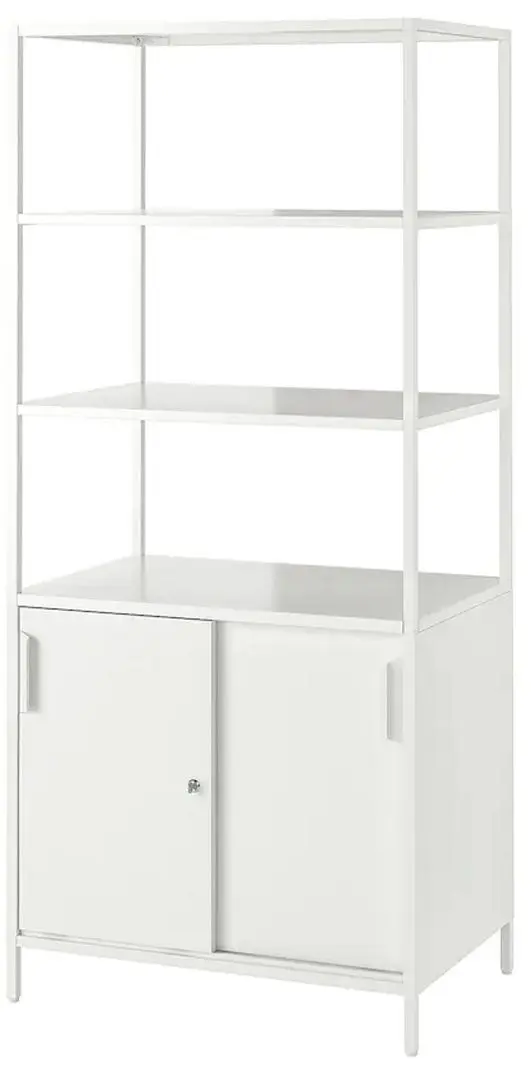 Etajera Ikea Trotten cu usi glisante 80x180 (Alb)