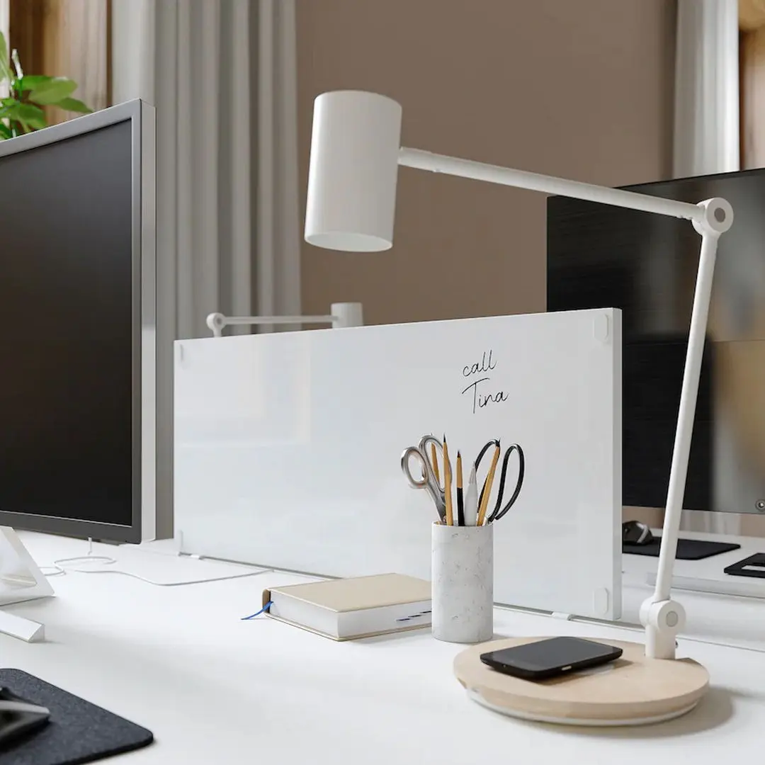 Etajera Ikea Trotten cu usi glisante/avizier 80x180 (Alb)