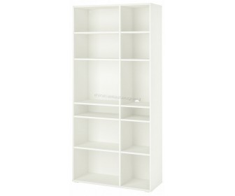 Стеллаж Ikea Vihals 10 полок 95x37x200 (Белый)