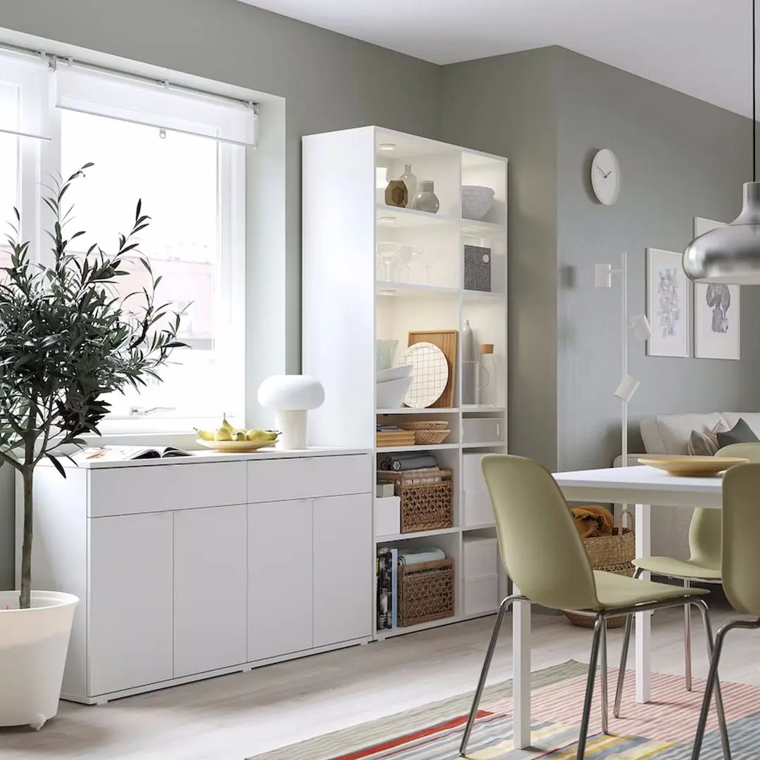 Etajera Ikea Vihals 235x37x200 (Alb)