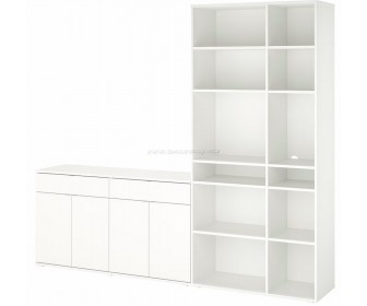 Стеллаж Ikea Vihals 235x37x200 (Белый)