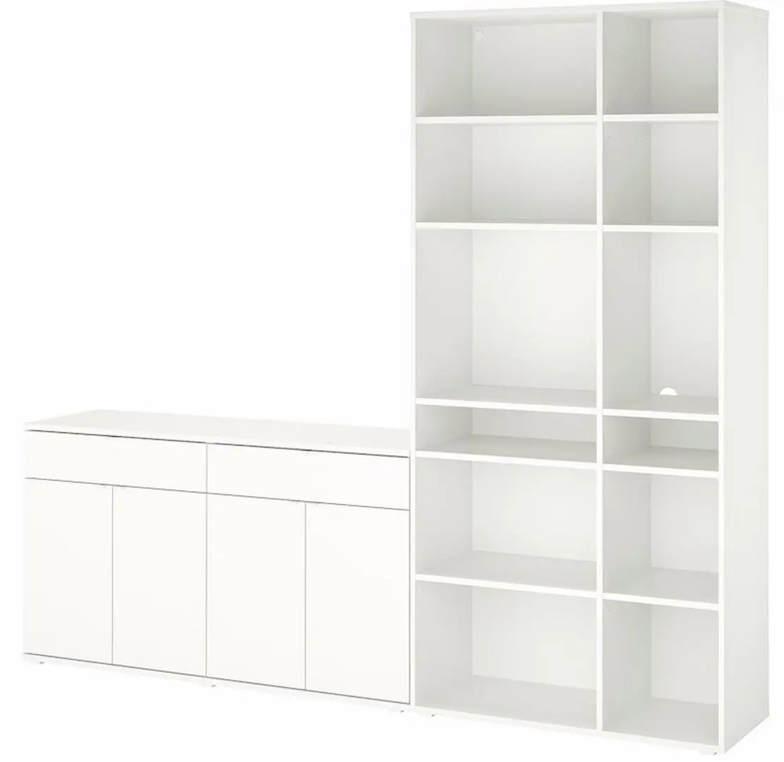 Etajera Ikea Vihals 235x37x200 (Alb)