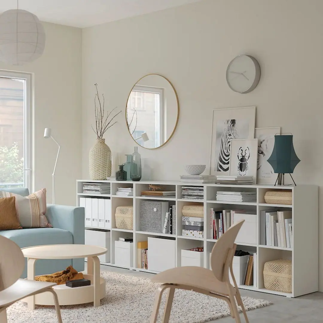 Etajera Ikea Vihals 286x37x90 (Alb)