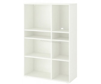 Стеллаж Ikea Vihals 6 полок 95x37x140 (Белый)