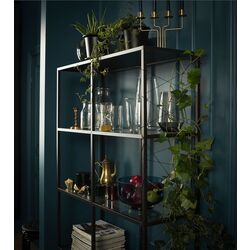 Etajera Ikea Vittsjo 100x175 (Negru-maro/Sticla) Thumb