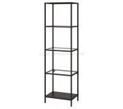 Etajera Ikea Vittsjo 51x175 (Negru-maro/Sticla)