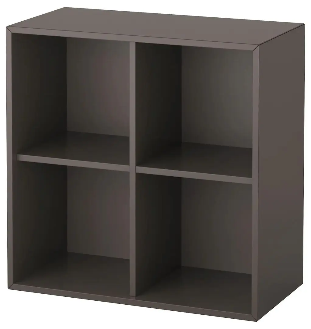 Etajera suspendata Ikea Eket 4 compartimente 70x35x70 (Gri Inchis)