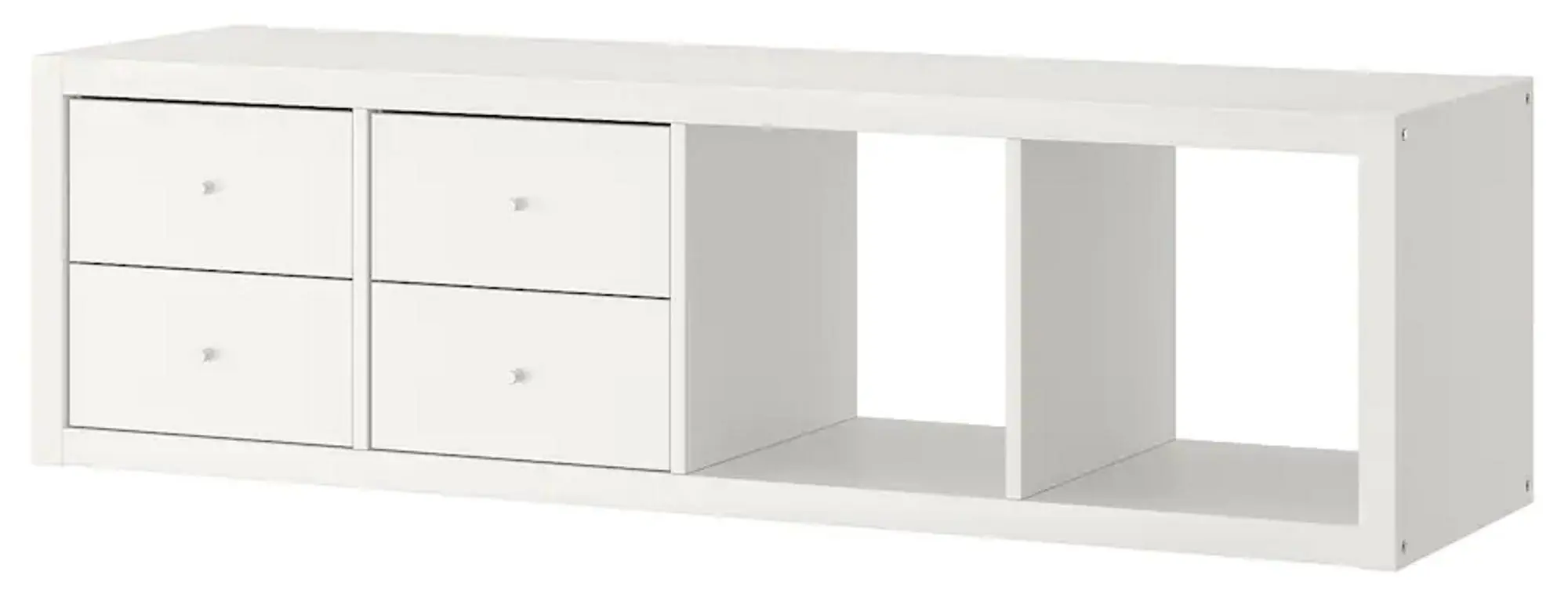 Etajera suspendata Ikea Kallax 2 organizatoare 42x147 (Alb)