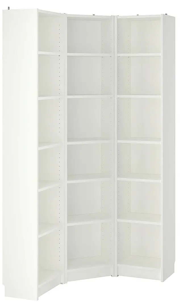 Etajera coltar Ikea Billy 95/95x28x202 (Alb)