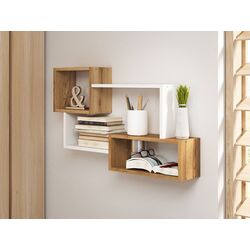 Полка Bratex Trio 005 (Wotan Oak/White) Thumb