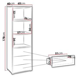 Etajera Mirjan24 Alekto/Gesita R3SZ AK07 (White) Thumb