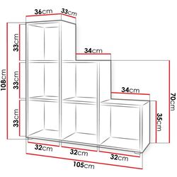 Etajera Mirjan24 Cygni/Trio 011 (White) Thumb
