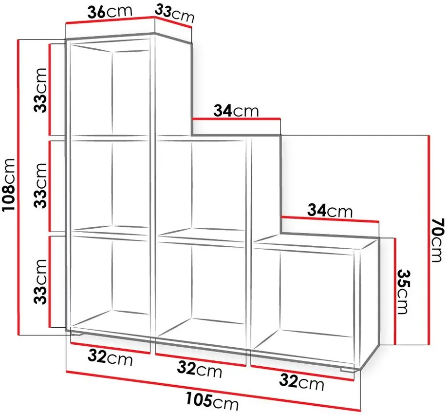 Etajera Mirjan24 Cygni/Trio 011 (White) - 3