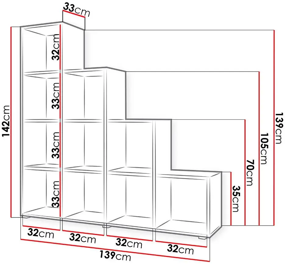 Etajera Mirjan24 Cygni/Trio 013 (Sonoma Oak)
