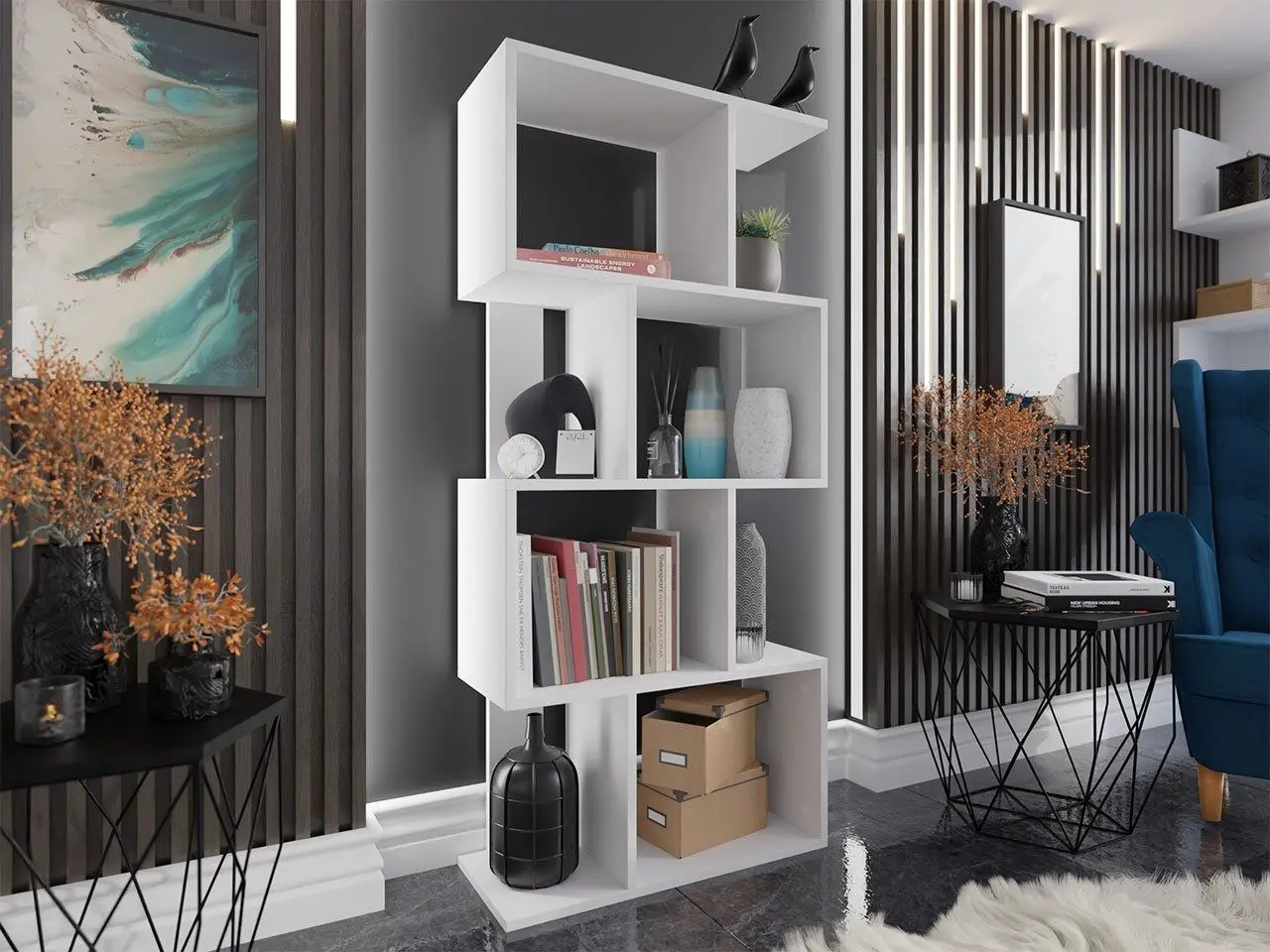 Etajera Mirjan24 Darwa/Solezio (White) - 2