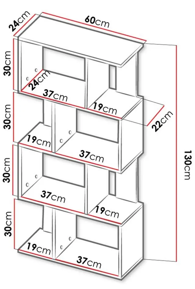 Etajera Mirjan24 Darwa/Solezio (White) - 3