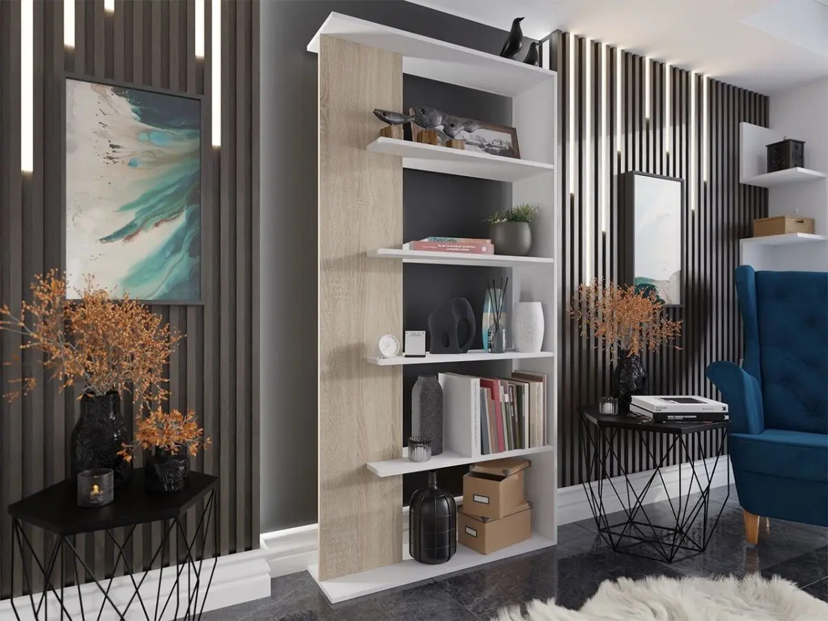 Стеллаж Mirjan24 Dobogo/Tomalo (White/Sonoma Oak) - 2