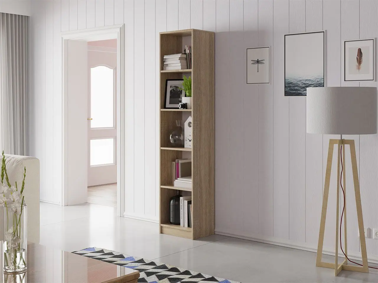 Стеллаж Mirjan24 Eleylin/Office R40 (Sonoma Oak) - 3